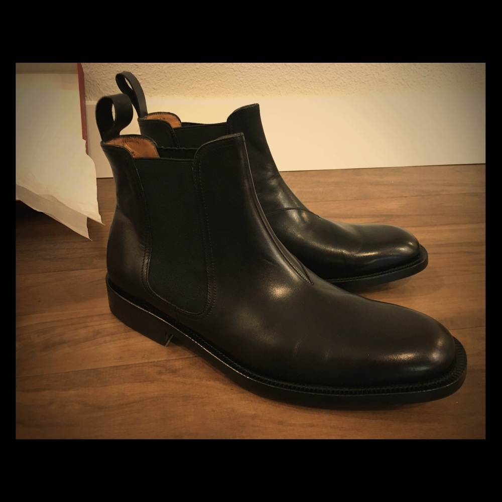 Bruno Magli Black Leather Boots - Brand New